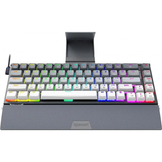 REDRAGON SHACO PRO K641  60% ALUMINUM RGB MODES  (BLUETOOTH 2.4GHZ WIRED)  68 KEYS COMPACT GAMING KEYBOARD RED SWITCH