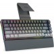 REDRAGON SHACO PRO K641  60% ALUMINUM RGB MODES  (BLUETOOTH 2.4GHZ WIRED)  68 KEYS COMPACT GAMING KEYBOARD RED SWITCH