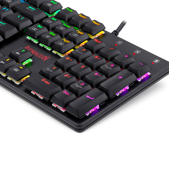 REDRAGON SHRAPNEL K589 RGB GAMING MECHANICAL KEYBOARD DUST-PROOF RED