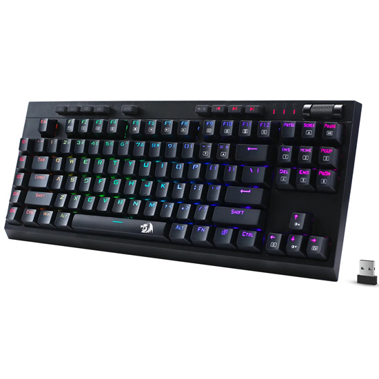 REDRAGON VISHNU K596 RGB WIRELESS 2.4GHZ - WIRED MECHANICAL KEYBOARD