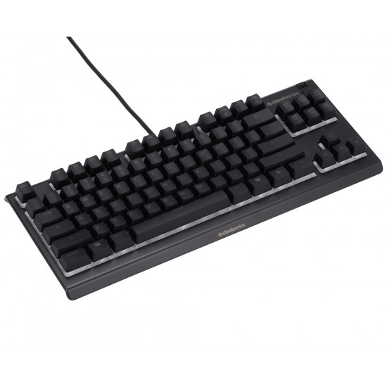 STEELSERIES APEX 3 TKL RGB COMPACT KEYLESS FORM FACTOR 8-ZONE RGB LIGHTING IP32 WATER AND DUST RESISTANT SILENT GAMING SWITCH ANTI-GHOSTING GAMING KEYBOARD – BLACK
