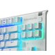 STEELSERIES APEX 3 TKL RGB TENKEYLESS COMPACT WATER DUST RESISTANT WHISPER QUIET SWITCHES 8 ZONE RGB ILLUMINATION GAMING KEYBOARD - WHITE 