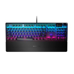 STEELSERIES APEX 5 HYBRID MECHANICAL OLED SMART DISPLAY WITH APP NOTIFICATIONS MAGNETIC WRIST REST GAMING KEYBOARD