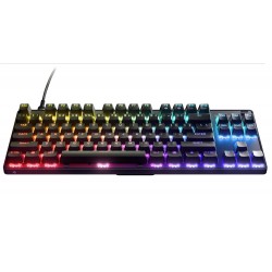 STEELSERIES APEX 9 TKL LINEAR OPTIPOINT OPTICAL SWITCHES, 5 CUSTOM PROFILES, 100M KEYPRESSES, PER KEY RGB ILLUMINATION, US ENGLISH TENKEYLESS GAMING KEYBOARD - BLACK