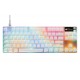 STEELSERIES APEX PRO TKL GEN 3 OMNIPOINT 3.0 ADJUSTABLE SWITCHES 40 LEVELS RAPID TRIGGER RAPID TAP PROTECTION MODE TENKEYLESS WIRELESS GAMING KEYBOARD - WHITE US