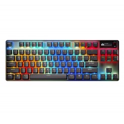 STEELSERIES APEX PRO TKL WL GEN 3 OMNIPOINT 3.0 RGB HYPERMAGNETIC SWITCHES ADJUSTABLE ACTUATION RAPID TRIGGER GAME-READY PRESETS RAPID TAP/SOCD, OLED USB-C, US LAYOUT WIRELESS GAMING KEYBOARD - BLACK