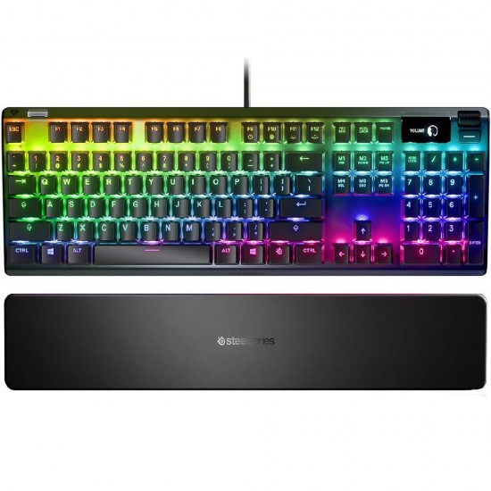 STEELSERIES APEX PRO MECHANICAL  ADJUSTABLE SWITCH QUICK TRIGGER RESPONSE TIME FROM 0.1 - 4.0MM GAMING KEYBOARD