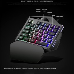 ZIYOULANG K13 FREE WOLF ONE-HAND GAMING KEYBOARD