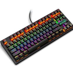 ZIYOULANG K2 RGB TKL MECHANICAL GAMING KEYBOARD BLUE SWITCH - BLACK
