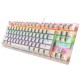 ZIYOULANG K2 RGB TKL MECHANICAL GAMING KEYBOARD BLUE SWITCH - WHITE