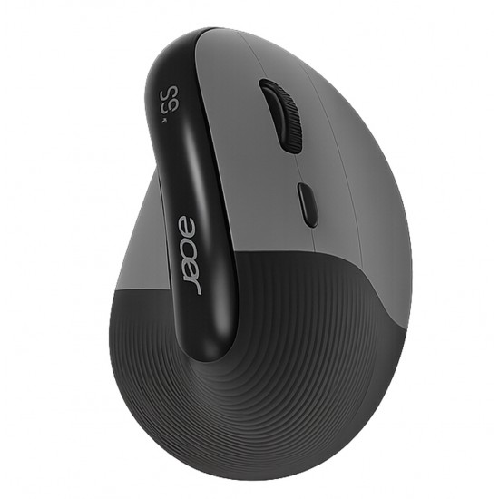 ACER OMR217 TRI-MODE 2.4G WIRELESS BLUETOOTH WIRED 4000DPI ERGONOMIC VERTICAL MINI GAMING MOUSE – GREY