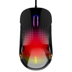AJAZZ AJ358 RGB BACKLIGHT 7-LEVEL 1000DPI 6KEYS + 2FUNCTION KEYS LIGHTWEIGHT GAMING MOUSE - BLACK