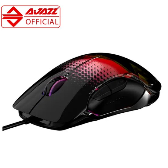 AJAZZ AJ358 RGB BACKLIGHT 7-LEVEL 1000DPI 6KEYS + 2FUNCTION KEYS LIGHTWEIGHT GAMING MOUSE - BLACK