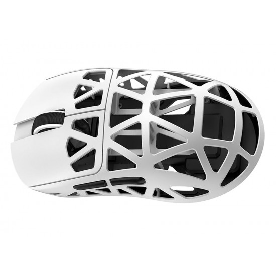 ATTACK SHARK R2 TRI MODE 2.4G BLUETOOTH 45G MAGNESIUM FRAME PAW3950 SENSOR 42K DPI 8000HZ POLLING OMRON 100M CLICKS WIRELESS GAMING MOUSE - WHITE