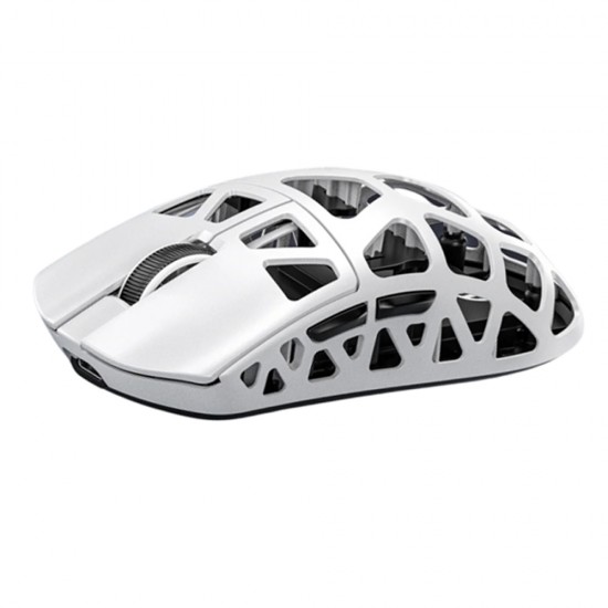 ATTACK SHARK R3 MAGNESIUM ALLOY SUPERLIGHT TRI MODE USB-C BT 2.4G 46G ULTRALIGHT 8000HZ POLLING 26K DPI PAW3395 SENSOR 80M OMRON CLICKS GAMING MOUSE - WHITE