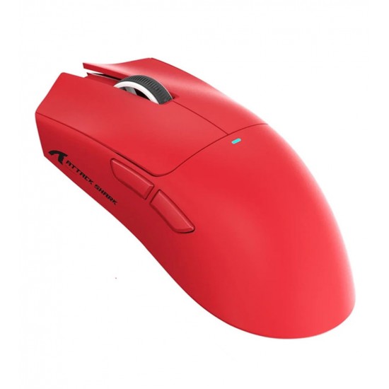 ATTACK SHARK X11 59G SUPERLIGHT WITH MAGNETIC RGB CHARGING DOCK BT 2.4G WIRED 22000 DPI 5 PROGRAMMABLE BUTTONS WIRELESS GAMING MOUSE - RED