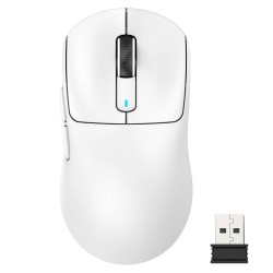 ATTACK SHARK X3 PRO 4K/8K HZ 49G SUPER LIGHT PIXART PAW3395 SENSOR BT 2.4G WIRED WIRELESS 26000DPI 200H BATTERY GAMING MOUSE - WHITE