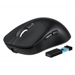 ATTACK SHARK X3 PRO 4K/8K HZ 49G SUPER LIGHT PIXART PAW3395 SENSOR BT 2.4G WIRED WIRELESS 26000DPI 200H BATTERY GAMING MOUSE - BLACK