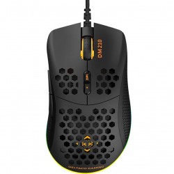 DELTACO DM210 LIGHTWEIGHT WITH CUSTOMIZABLE ULTRALIGHT RGB AND 7 PROGRAMMABLE BUTTONS WITH SOFTWARE WIRELESS GAMING MOUSE - BLACK