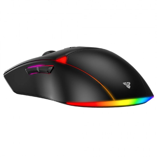 FANTECH CRYPTO II VX7V2 8000 DPI OPTICAL SWITCH MULTIPLE GRIPPY COATING 6 MACRO FUNCTIONS STYLES WIRED GAMING MOUSE - BLACK