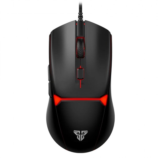 FANTECH CRYPTO II VX7V2 8000 DPI OPTICAL SWITCH MULTIPLE GRIPPY COATING 6 MACRO FUNCTIONS STYLES WIRED GAMING MOUSE - BLACK