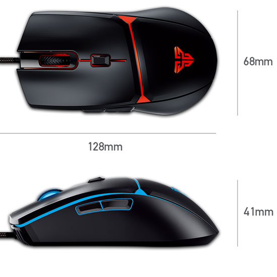 FANTECH VX7 CRYPTO MACRO GAMING MOUSE ( 8,000 DPI ) SIX INDEPENDENTLY PROGRAMMABLE BUTTONS 