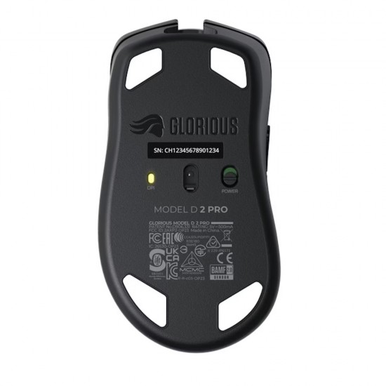 GLORIOUS MODEL D 2 PRO 4K/8K POLLING ﻿ULTRALIGHT 64G 2.4GHZ WIRELESS MOUSE 26K DPI BAMF 2.0 SENSOR - BLACK