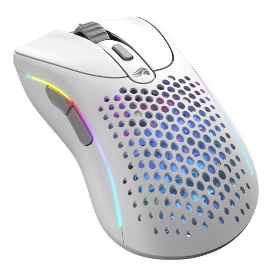 GLORIOUS MODEL D 2 ULTRALIGHT 66G 26K DPI BAMF 2.0 SENSOR WIRELESS RGB GAMING MOUSE - MATTE WHITE