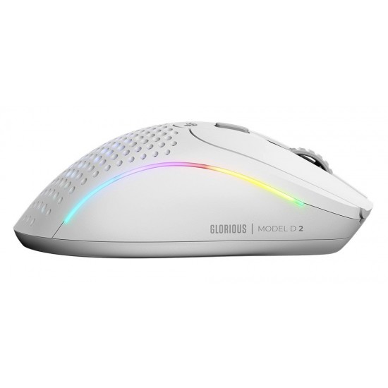 GLORIOUS MODEL D 2 ULTRALIGHT 66G 26K DPI BAMF 2.0 SENSOR WIRELESS RGB GAMING MOUSE - MATTE WHITE