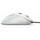 GLORIOUS MODEL D MINUS ADJUSTABLE 12000 DPI SENSOR 250 IPS RGB ILLUMINATION 6 PROGRAMMABLE BUTTONS ULTRA FLEXIBLE GAMING MOUSE - GLOSSY WHITE