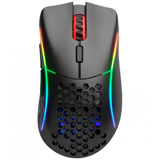 GLORIOUS MODEL D MINUS LIGHTWEIGHT 71 HOURS PLAYTIME 6 PROGRAMMABLE BUTTONS RGB WIRELESS GAMING MOUSE - MATTE BLACK