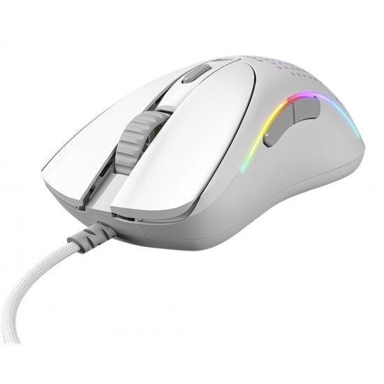 GLORIOUS MODEL D 2 ULTRALIGHT 58G BAMF 2.0 26K OPTICAL SENSOR WIRED RGB GAMING MOUSE -  MATTE WHITE