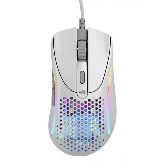 GLORIOUS MODEL D 2 ULTRALIGHT 58G BAMF 2.0 26K OPTICAL SENSOR WIRED RGB GAMING MOUSE -  MATTE WHITE