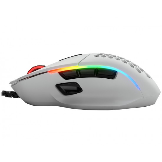 GLORIOUS MODEL I RGB LIGHTWEIGHT 9 PROGRAMMABLE BUTTONS WIRED GAMING MOUSE - MATTE WHITE