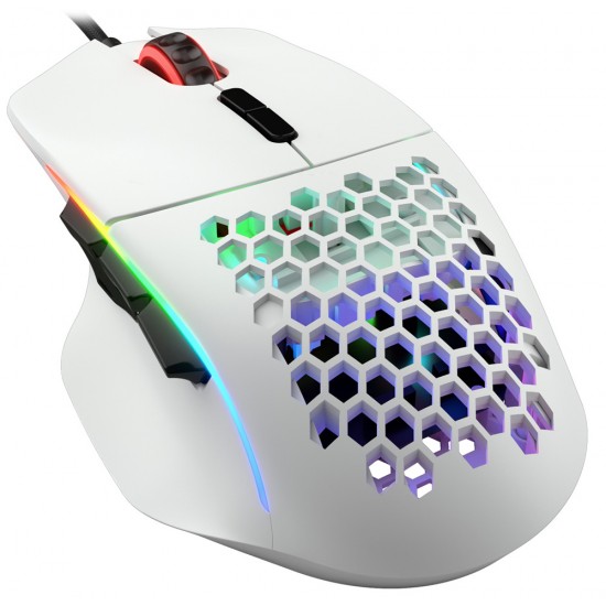 GLORIOUS MODEL I RGB LIGHTWEIGHT 9 PROGRAMMABLE BUTTONS WIRED GAMING MOUSE - MATTE WHITE