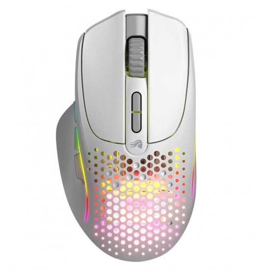 GLORIOUS MODEL I 2 ULTRALIGHT 9 PROGRAMMABLE BUTTONS SWAPPABLE SIDE BUTTONS WIRELESS OPTICAL GAMING MOUSE - MATTE WHITE