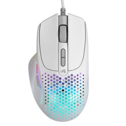 GLORIOUS MODEL IV2 ULTRALIGHT 66G SIDE THUMB REST 9 PROGRAMMABLE BUTTONS 26K OPTICAL SENSOR 80M SWITCHES WIRED GAMING MOUSE - WHITE