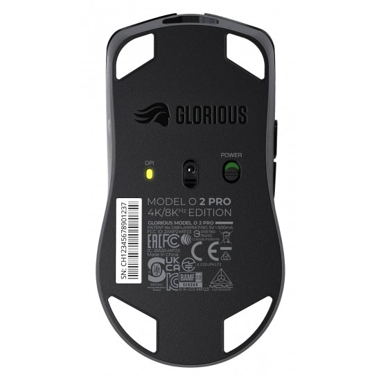GLORIOUS MODEL O 2 PRO 4K/8K POLLING 2.4GHZ WIRELESS MOUSE 26K DPI BAMF 2.0 SENSOR AND 100M CLICKS - BLACK