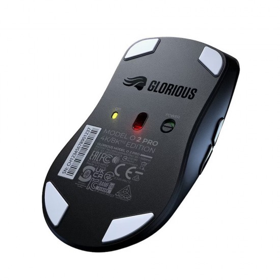 GLORIOUS MODEL O 2 PRO 1K 26K DPI LONG BATTERY LIFE WIRELESS SYMMETRICAL GAMING MOUSE - BLACK