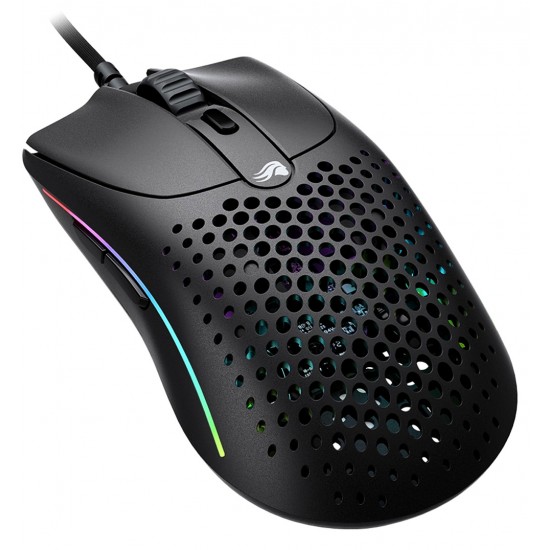 GLORIUS MODEL O 2 ULTRALIGHT 26K DPI 6 PROGRAMMABLE BUTTONS AMBIDEXTROUS WIRED GAMING MOUSE - MATTE BLACK