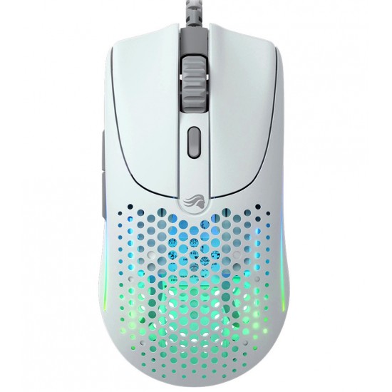 GLORIUS MODEL O 2 ULTRALIGHT 26K DPI 6 PROGRAMMABLE BUTTONS AMBIDEXTROUS WIRED GAMING MOUSE - MATTE WHITE