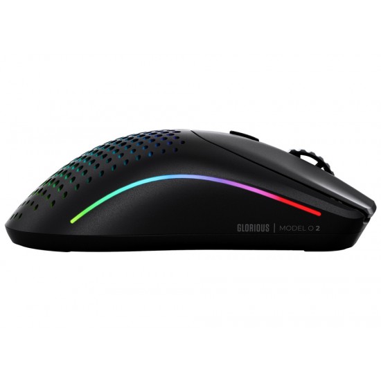 GLORIUS MODEL O 2 ULTRALIGHT 26K DPI 6 PROGRAMMABLE BUTTONS AMBIDEXTROUS WIRELESS GAMING MOUSE - MATTE BLACK