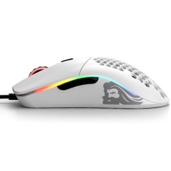 GLORIOUS MODEL O 67G SUPERLIGHT HONEYCOMP RGB PIXART 3360 SENSOR OMRON SWITCH - MATTE WHITE