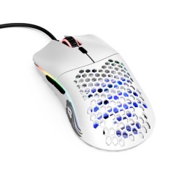 GLORIOUS MODEL O 67G SUPERLIGHT HONEYCOMP RGB PIXART 3360 SENSOR OMRON SWITCH - MATTE WHITE