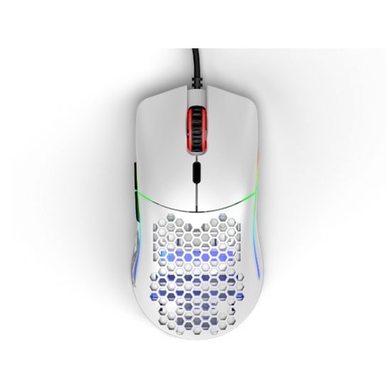 GLORIOUS  MODEL O MINUS 58G SUPERLIGHT AMBIDEXROUS GAMING MOUSE - MATTE WHITE 