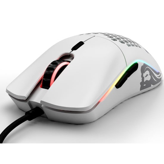 GLORIOUS  MODEL O MINUS 58G SUPERLIGHT AMBIDEXROUS GAMING MOUSE - MATTE WHITE 