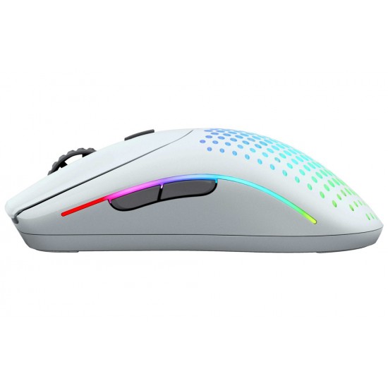 GLORIUS MODEL O 2 ULTRALIGHT 26K DPI 6 PROGRAMMABLE BUTTONS AMBIDEXTROUS WIRELESS GAMING MOUSE - MATTE WHITE