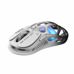 GRAVASTAR MERCURY M1 PRO PAW3395 SENSOR 200/146 HOURS BATTERY LIFE 650 IPS MAXIMUM ACCELERATION 26000 DPI HIGH-RESOLUTION SENSITIVITY WIRELESS GAMING MOUSE - GRADIENT BLACK