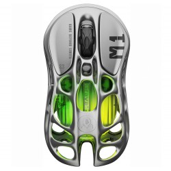 GRAVASTAR MERCURY M1 PRO PAW3395 SENSOR 200/146 HOURS BATTERY LIFE 650 IPS MAXIMUM ACCELERATION 26000 DPI HIGH-RESOLUTION SENSITIVITY WIRELESS GAMING MOUSE - GUNMETAL GREY