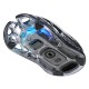GRAVASTAR MERCURY M2 26000 DPI PAW3395DM SENSOR 79G LIGHTWEIGHT HOLLOWED OUT DESIGN 5 PROGRAMMABLE BUTTONS 5 DYNAMIC LIGHTSYNC RGB WIRELESS GAMING MOUSE – TRANSPARENT BLACK